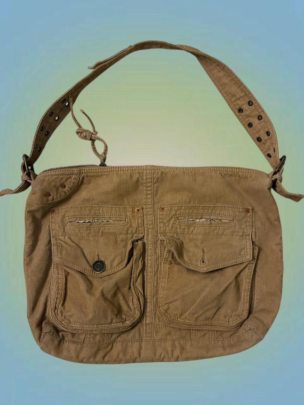 Vintage Gap Casual Tan Shoulder Bag